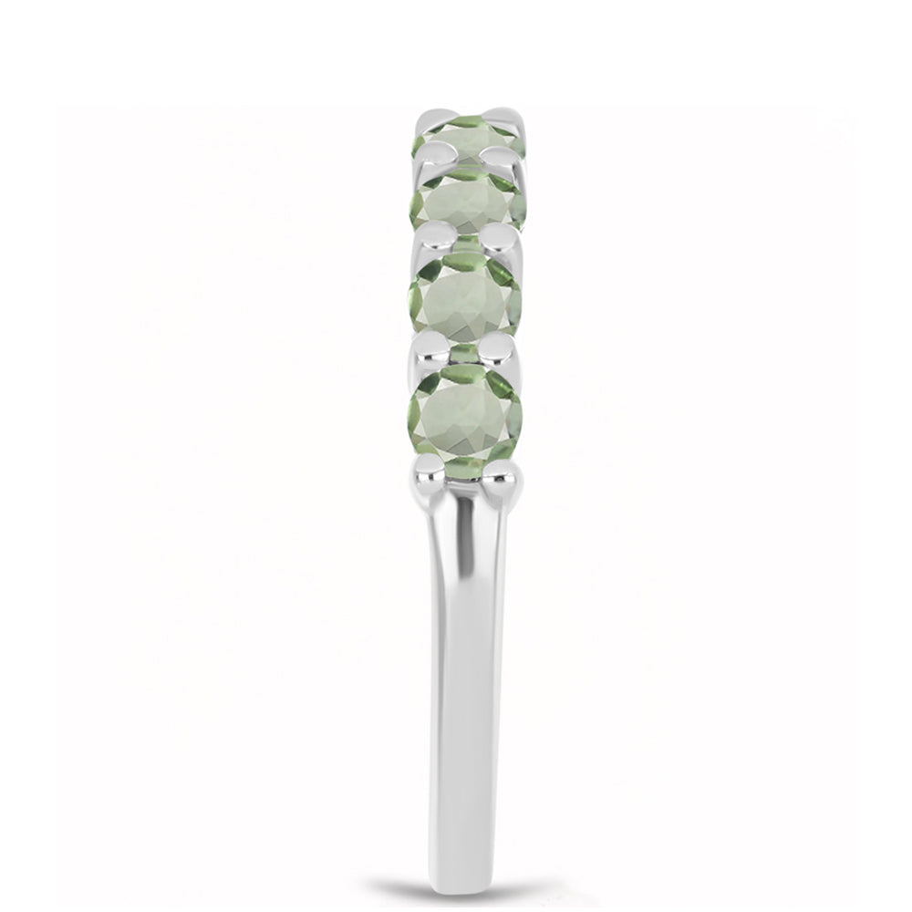 Inel din Argint 925 ( 1.98 grame ) cu Ametist Verde 0.9 Carate 4 