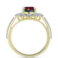 Inel din Argint 925 Placat cu Aur ( 2.82 grame ) cu Opal Etiopian Negru Lega Dembi și Topaz Alb 1.75 Carate