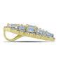 Pandantiv din Argint 925 Placat cu Aur ( 3.71 grame ) cu Opal Welo și Topaz Alb 3.25 Carate