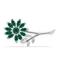Broşă din Argint 925 ( 4.84 grame ) cu Calcedon Verde 2.95 Carate