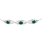 Brățară din Argint 925 ( 5.42 grame ) cu Agat Verde și Topaz Alb 2.39 Carate