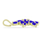 Pandantiv din Argint 925 Placat cu Aur ( 2.57 grame ) cu Agat Albastru 1.6 Carate