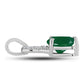Pandantiv din Argint 925 ( 0.91 grame ) cu Calcedon Verde și Topaz Alb 1.17 Carate