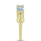 Inel din Argint 925 Placat cu Aur ( 2.86 grame ) cu Opal Welo 0.93 Carate