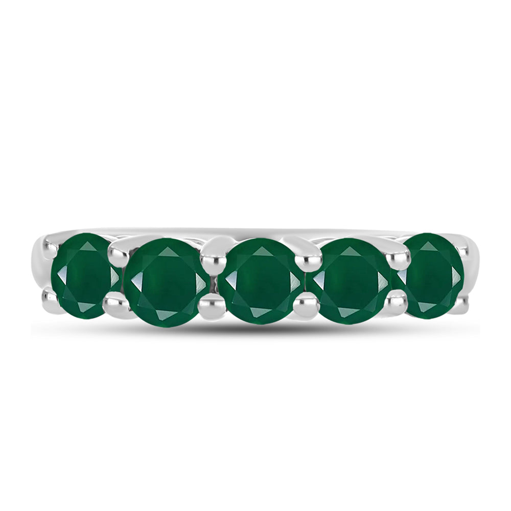 Inel din Argint 925 ( 2.73 grame ) cu Calcedon Verde 1.22 Carate
