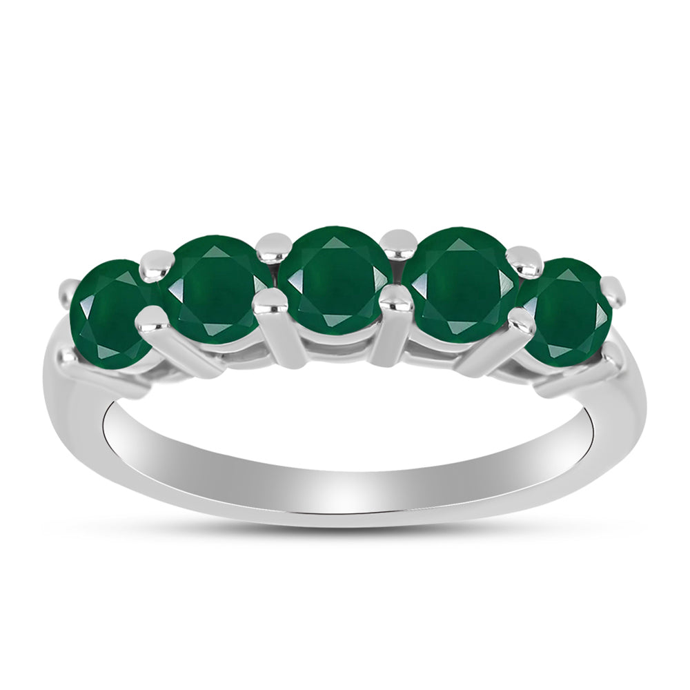 Inel din Argint 925 ( 2.73 grame ) cu Calcedon Verde 1.22 Carate
