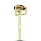 Inel din Argint 925 Placat cu Aur ( 2.8 grame ) cu Cuarț Coniac și Topaz Alb 3.29 Carate