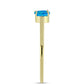 Inel din Argint 925 Placat cu Aur ( 1.56 grame ) cu Opal Albastru Etiopian Paraiba 0.46 Carate