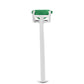 Inel din Argint 925 ( 1.65 grame ) cu Smarald Brazilian 0.75 Carate