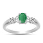 Inel din Argint 925 ( 2.68 grame ) cu Smarald Brazilian 0.76 Carate