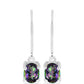 Cercei din Argint 925 ( 1.59 grame ) cu Topaz Mistic 1.35 Carate
