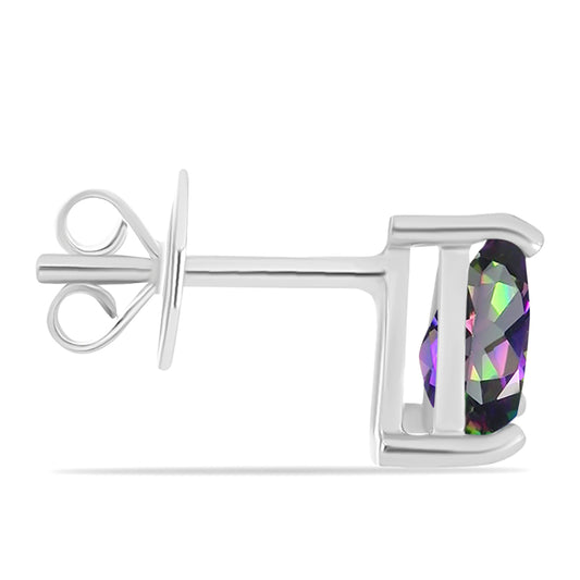 Cercei din Argint 925 ( 1.23 grame ) cu Topaz Mistic 1.19 Carate
