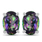 Set din Argint 925 ( 1.68 grame ) cu Topaz Mistic 2.12 Carate ( Cercei+Pandantiv )