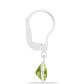 Set din Argint 925 ( 2.05 grame ) cu Peridot Changbai și Piatra Lunii Curcubeu 3.38 Carate ( Cercei )