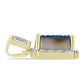 Pandantiv din Argint 925 Placat cu Aur ( 1.82 grame ) cu Albastru Drusy și Topaz Alb 3.89 Carate