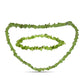 Set din Pepită ( 44.15 grame ) cu Peridot Changbai 220.76 Carate ( Colier+Brățară )