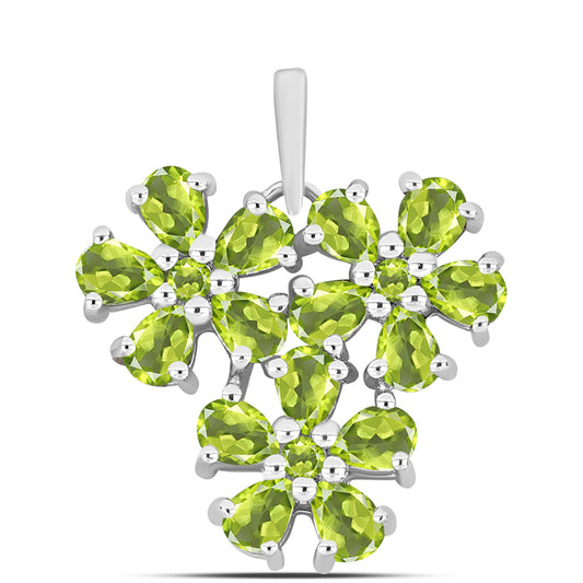 Pandantiv din Argint 925 ( 2.3 grame ) cu Peridot Changbai 2.61 Carate