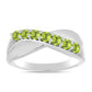 Inel din Argint 925 ( 3.51 grame ) cu Peridot Changbai 0.52 Carate