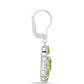 Cercei din Argint 925 ( 3.93 grame ) cu Peridot Changbai 3.49 Carate