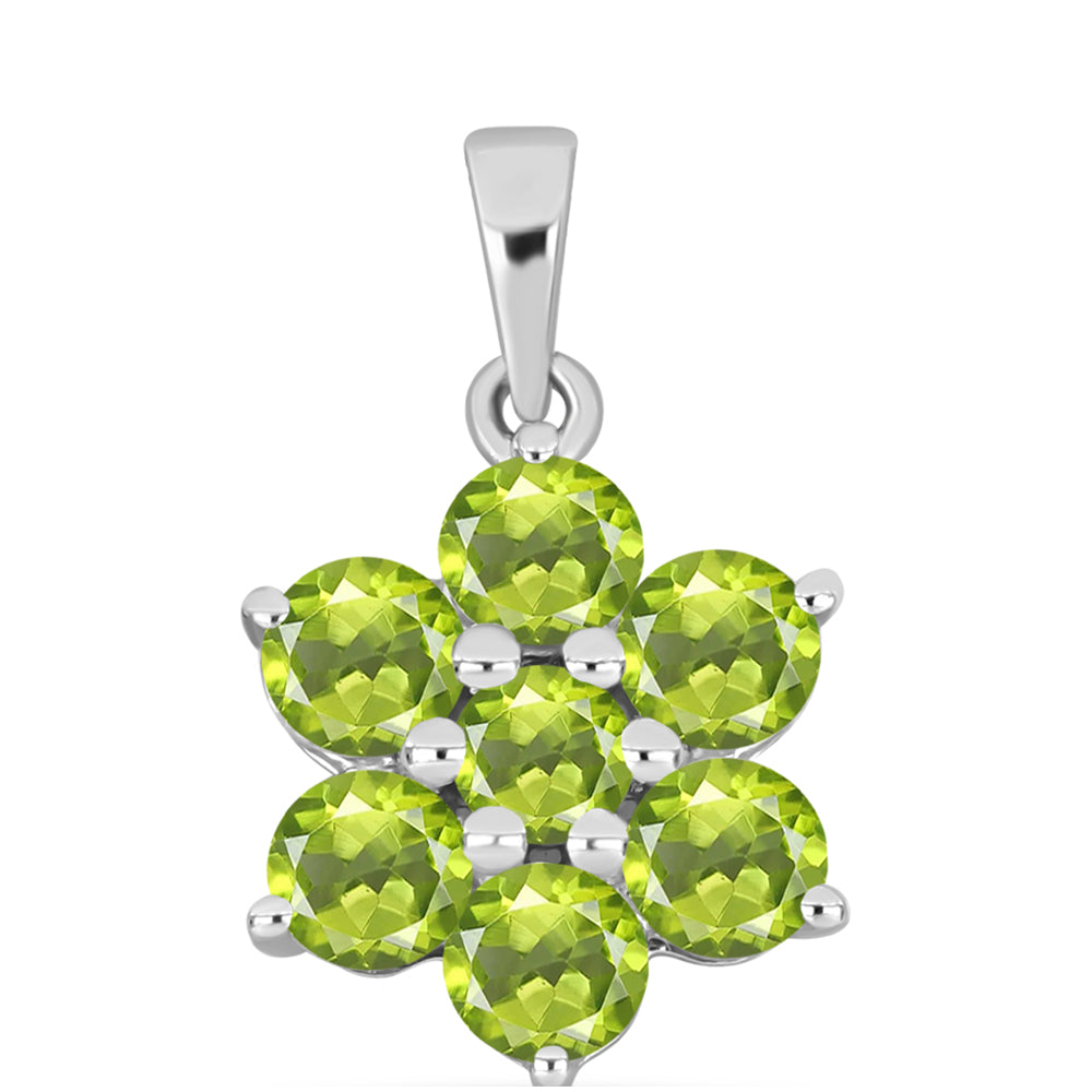 Pandantiv din Argint 925 ( 0.96 grame ) cu Peridot Changbai 1.98 Carate 1 