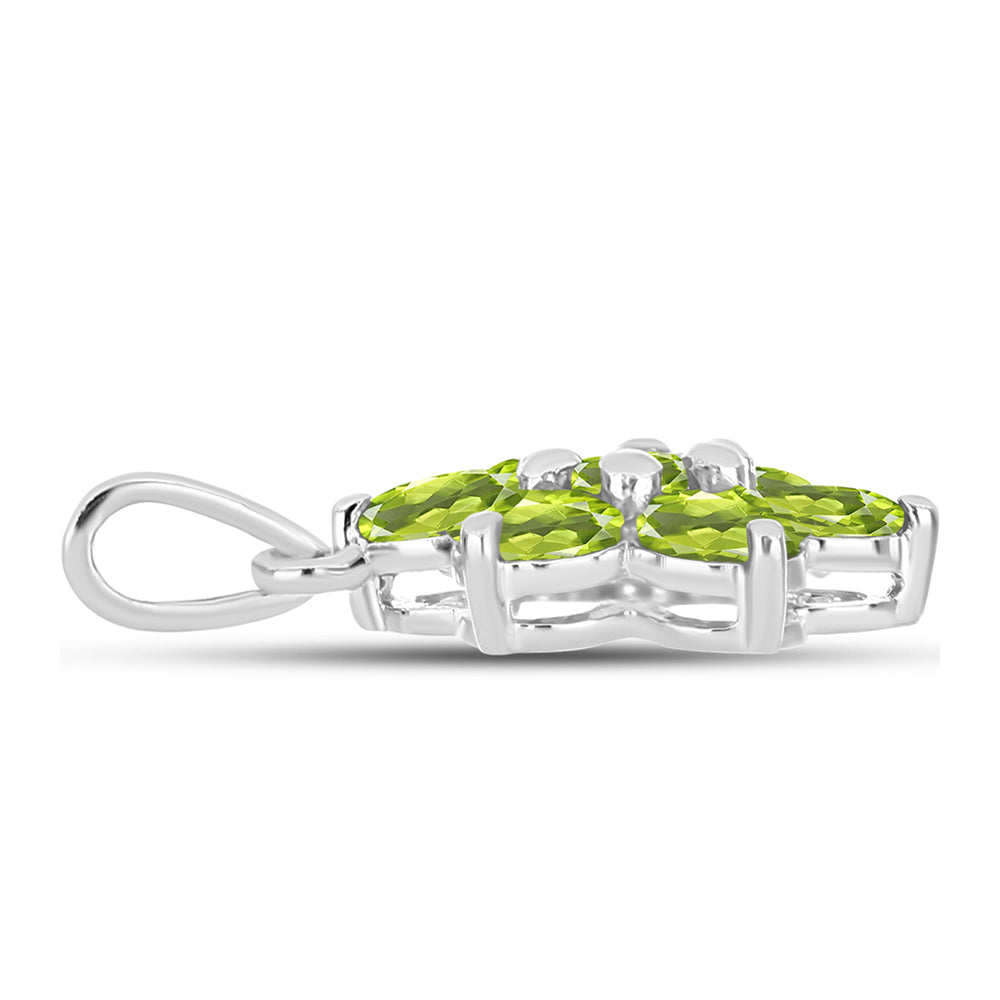 Pandantiv din Argint 925 ( 0.96 grame ) cu Peridot Changbai 1.98 Carate 2 