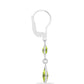 Cercei din Argint 925 ( 1.29 grame ) cu Peridot Changbai 3.17 Carate