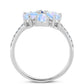 Inel din Argint 925 ( 2.97 grame ) cu Safir Albastru Australian și Piatra Lunii Curcubeu 2.63 Carate
