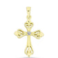 Cruce Pandantiv din Argint 925 Placat cu Aur ( 1.26 grame ) cu Diamant Alb 0.01 Carate