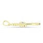 Cruce Pandantiv din Argint 925 Placat cu Aur ( 1.26 grame ) cu Diamant Alb 0.01 Carate