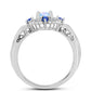 Inel din Argint 925 ( 3.61 grame ) cu Safir Albastru Australian și Piatra Lunii Curcubeu 1.2 Carate