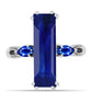 Inel din Argint 925 ( 3.52 grame ) cu Safir Albastru Australian 9.05 Carate