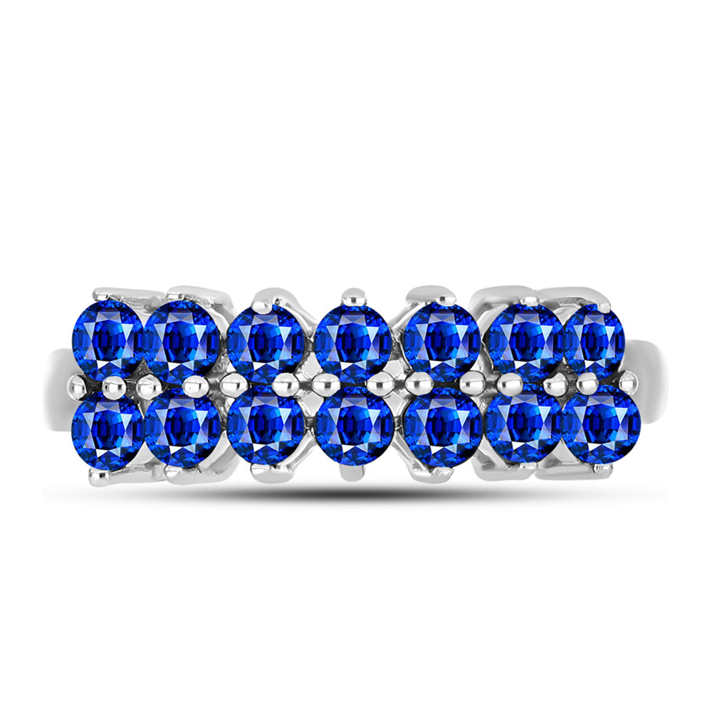 Inel din Argint 925 ( 2.97 grame ) cu Safir Albastru Australian 1.35 Carate 1 