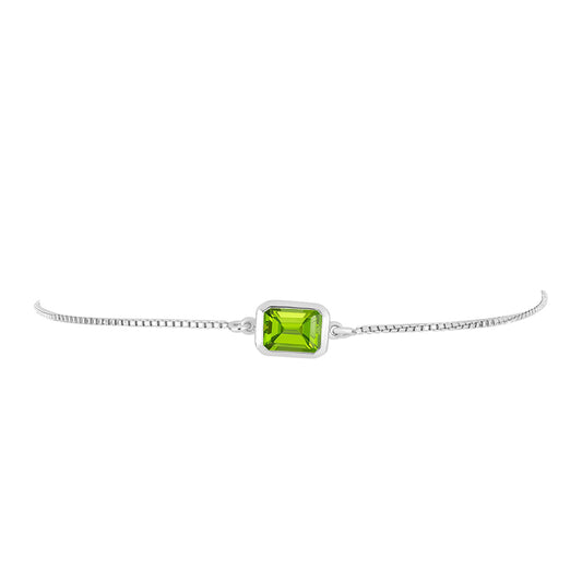 Brățară din Argint 925 ( 2.88 grame ) cu Peridot Changbai 1.53 Carate