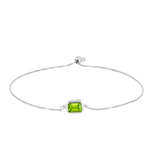 Brățară din Argint 925 ( 2.88 grame ) cu Peridot Changbai 1.53 Carate