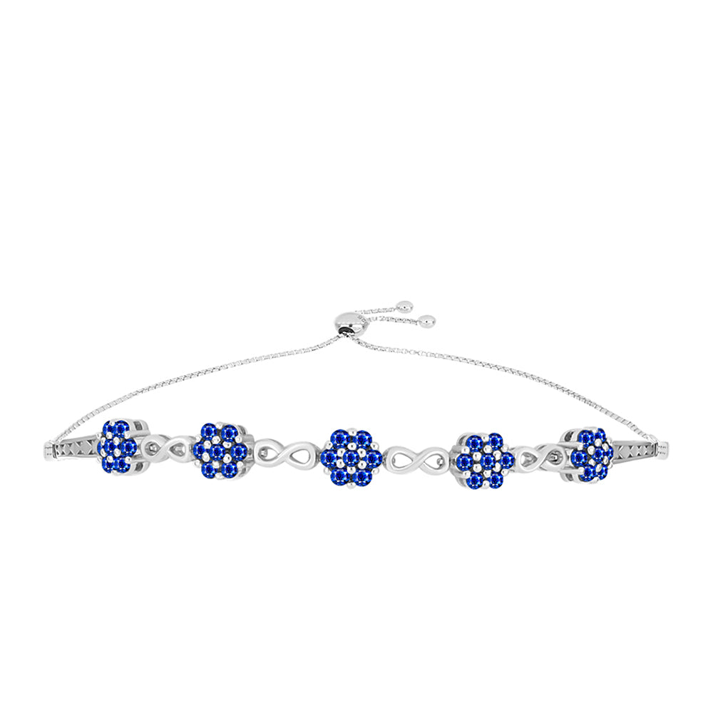 Brățară din Argint 925 ( 8.14 grame ) cu Safir Albastru Australian 1.88 Carate