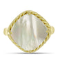 Inel din Argint 925 Placat cu Aur ( 4.25 grame ) cu Sidef 5.78 Carate