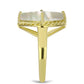 Inel din Argint 925 Placat cu Aur ( 4.25 grame ) cu Sidef 5.78 Carate
