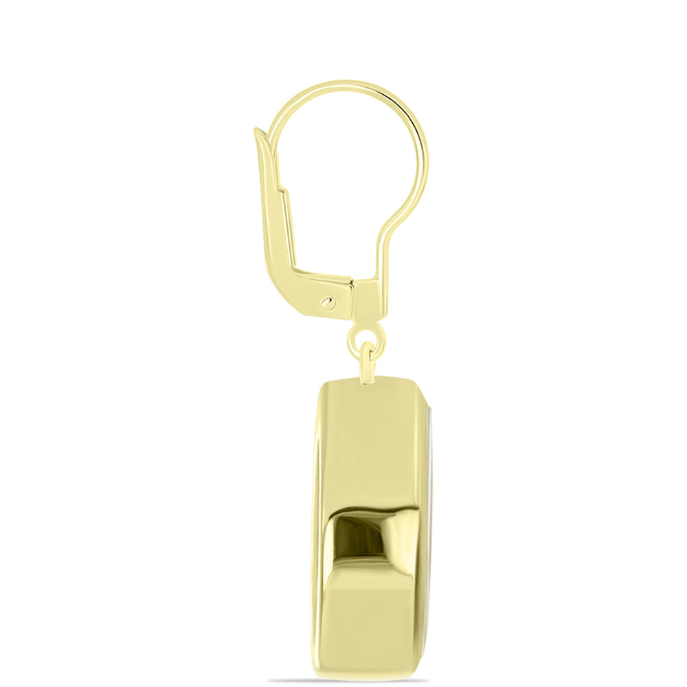 Cercei din Argint 925 Placat cu Aur ( 3.35 grame ) cu Sidef 3.9 Carate 2 