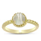 Inel din Argint 925 Placat cu Aur ( 2.96 grame ) cu Sidef 1.27 Carate