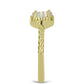 Inel din Argint 925 Placat cu Aur ( 2.96 grame ) cu Sidef 1.27 Carate