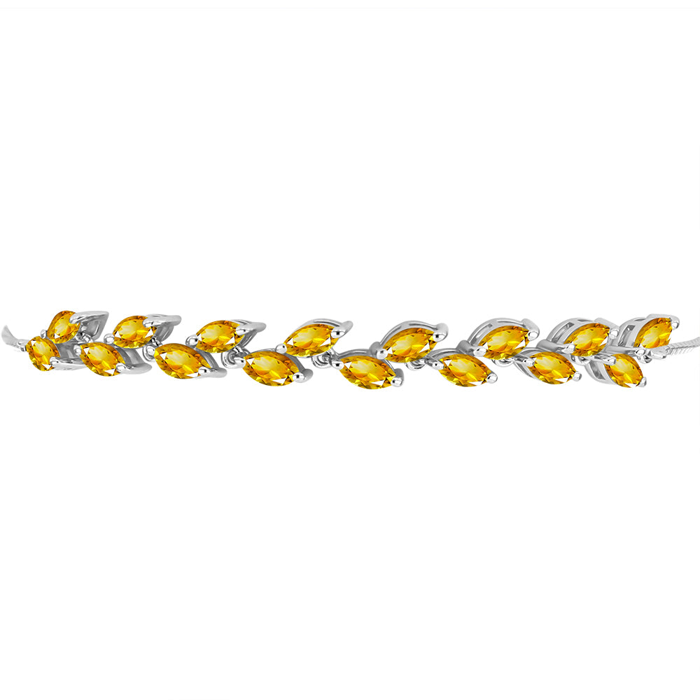 Brățară din Argint 925 ( 5.79 grame ) cu Citrin Ural 3.56 Carate 2 