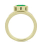 Inel din Argint 925 Placat cu Aur ( 9.36 grame ) cu Opal Verde Etiopian Lega Dembi 1.36 Carate