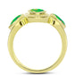 Inel din Argint 925 Placat cu Aur ( 4.84 grame ) cu Opal Verde Etiopian Lega Dembi 1.32 Carate