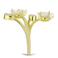 Inel din Argint 925 Placat cu Aur ( 3.74 grame ) cu Sidef 3.58 Carate