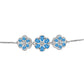 Brățară din Argint 925 ( 5.81 grame ) cu Topaz Swiss Blue și Topaz Alb 2.06 Carate