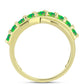 Inel din Argint 925 Placat cu Aur ( 3.08 grame ) cu Opal Verde Etiopian Lega Dembi 0.6 Carate