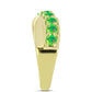 Inel din Argint 925 Placat cu Aur ( 3.08 grame ) cu Opal Verde Etiopian Lega Dembi 0.6 Carate