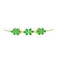 Brățară din Argint 925 Placat cu Aur ( 4.93 grame ) cu Opal Verde Etiopian Lega Dembi 2.35 Carate