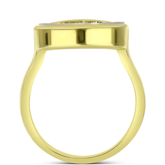 Inel din Argint 925 Placat cu Aur ( 4.31 grame ) cu Sidef 3.87 Carate