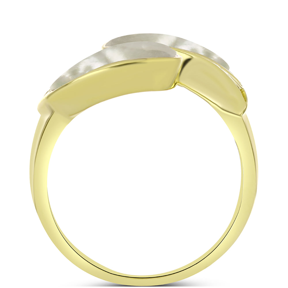 Inel din Argint 925 Placat cu Aur ( 4.12 grame ) cu Sidef 5.83 Carate 2 